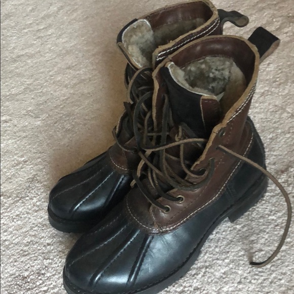 Frye Veronica Shearling Lined Boots - Black Multi